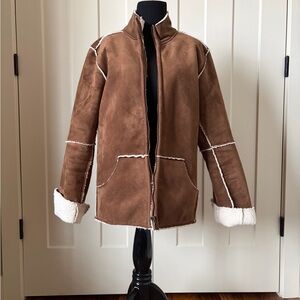 Natural Reflections Brown Shearling Jacket